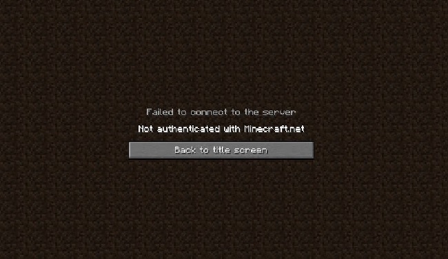 Not Authenticated With Minecraft.Net